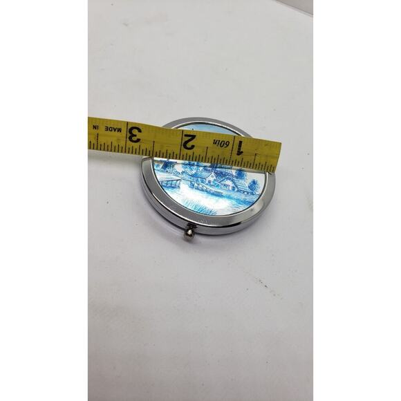 Double Mirror compact Holland Delft blue windmill landscape souvenir - Picture 6 of 6